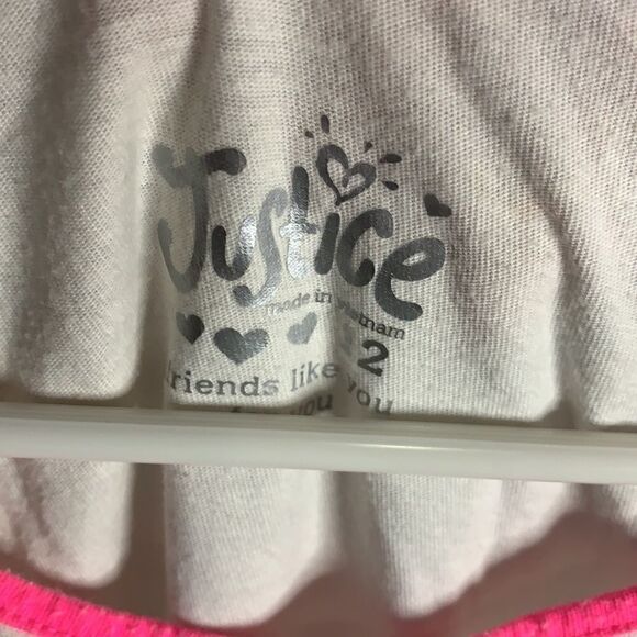 Justice Sparkles & Sequins Blue Pink Shirt Lot 12 - Picture 12 of 13